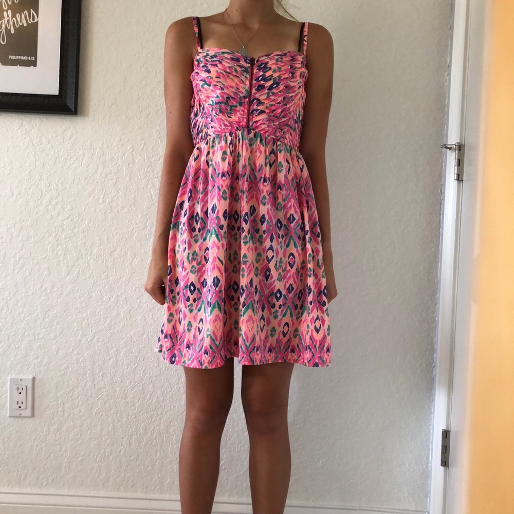 Multi-colored Roxy Mini Dress